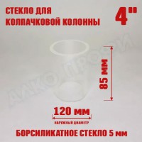 Стекло для флейты или диоптра 4" 120х85мм